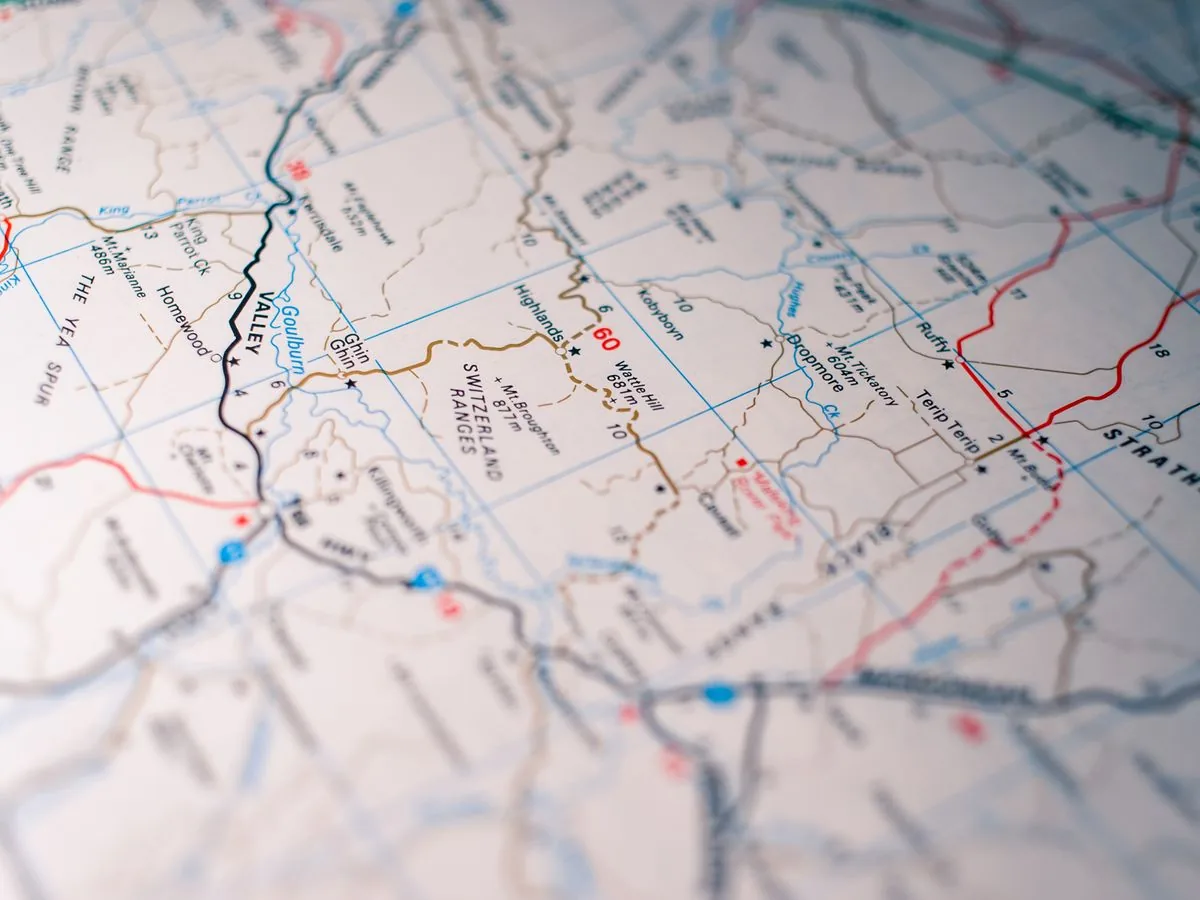 Orlando Miami Mileage Exits and Route Map — illustrative photo